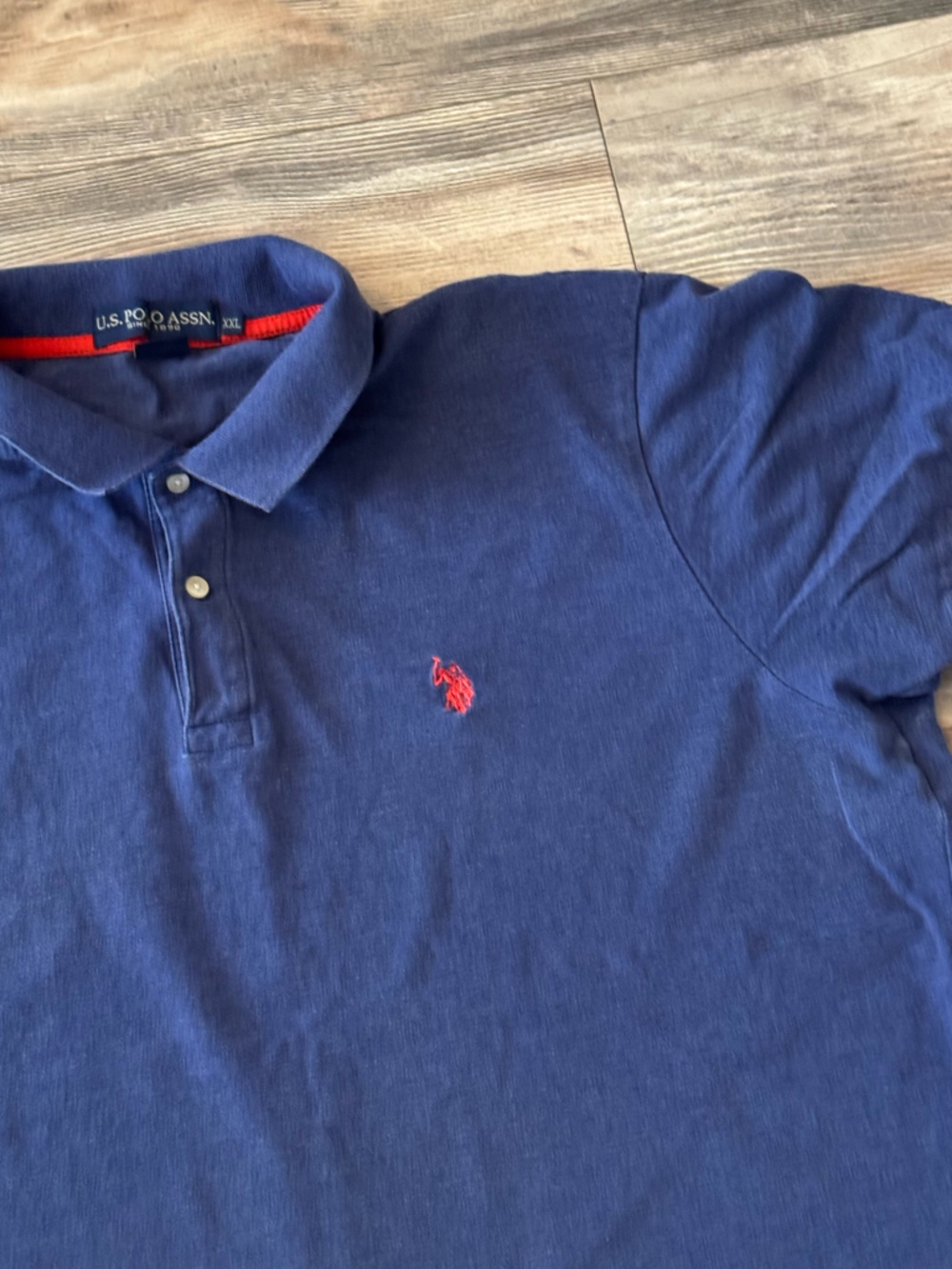 US Polo Assn Navy Polo XXL Blue Red